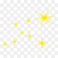 黄色卡通绚丽星光