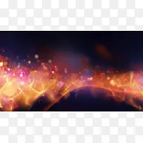 梦幻黄红色光效壁纸