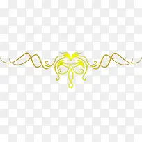 黄色高贵欧式花纹