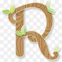 卡通字母R