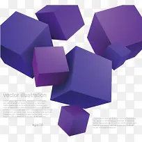 3D立体几何图形创意设计矢量素材