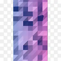 紫色正方形拼接海报背景