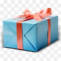 蓝色礼盒圣诞节背景