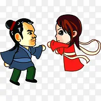 牛郎织女卡通人物素材