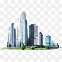 高清摄影繁华都市大公司高楼林立