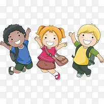 卡通小学生