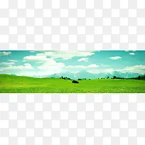 草原banner创意设计