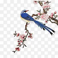中国风清新花鸟装饰图案