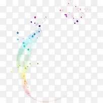 彩色星星漂浮光效