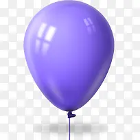 紫色气球漂浮设计