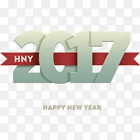 矢量2017新年字体