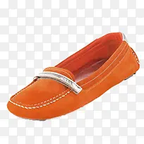 橘红色休闲鞋