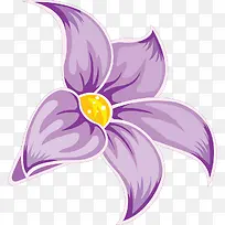 紫色花瓣小花