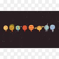 卡通版太阳系小宇宙
