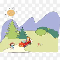 卡通小汽车