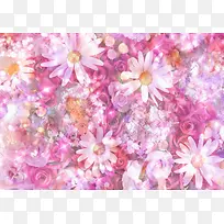 梦幻唯美鲜花背景