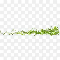 创意合成渲染水彩绿色的丛林