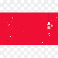 圣诞节红色雪花海报