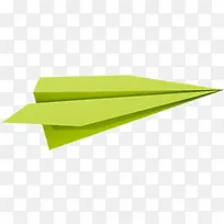 绿色纸飞机