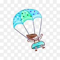 卡通娃娃降落伞