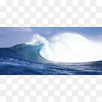 天空大海浪花背景