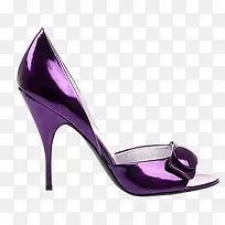 紫色高跟鞋装饰