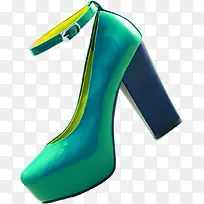 绿色高跟鞋女性鞋子天猫