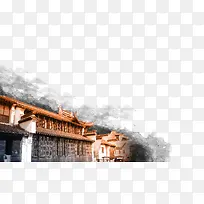 古代建筑墨迹