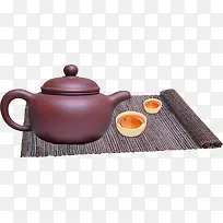 喝茶茶壶中国风古典