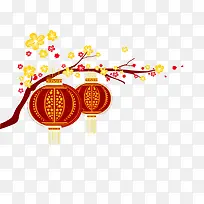 新年快乐春节灯笼