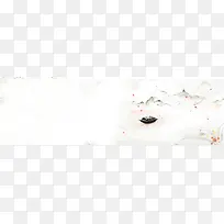 中国风古典山水画清新背景banner