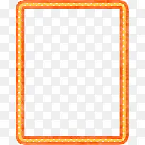 橙色圆点边框素材