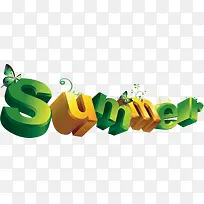 summer字体夏季新品海报