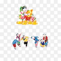 娃娃玩耍