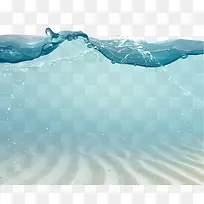洁白沙滩蓝色海水海报背景