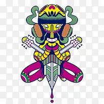 扑克插画