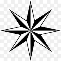 黑白八角星