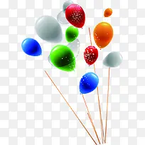 彩色个性卡通气球创意