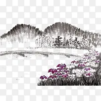 水墨山水画