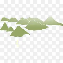 山水一天手绘水彩