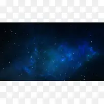 蓝色星空烟雾渲染
