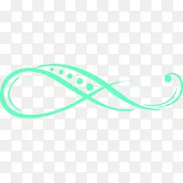 绿色螺旋婚礼花纹设计
