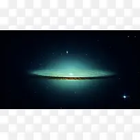 蓝色星空于色宇宙星光