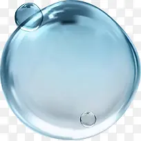 质感蓝色圆形气泡