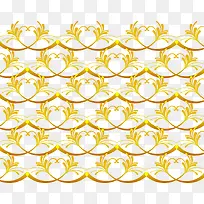 欧式花卉暗纹矢量图