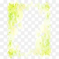 手绘绿色艺术气泡装饰