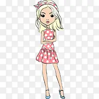 女性插画人物矢量素材
