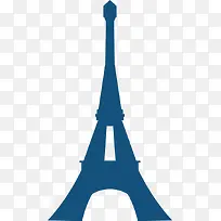 矢量PPT创意设计旅游巴黎铁塔