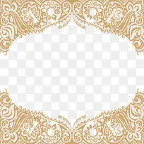 金褐色边框