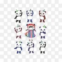 各色熊猫